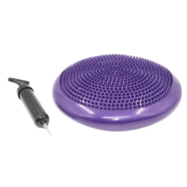 PVC Inflatable Yoga Balancing Ball Pad Training Cushion Stability Exercise Point Massage Mat Ball