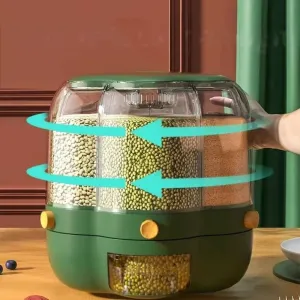 Sealed Rotating Grains Container