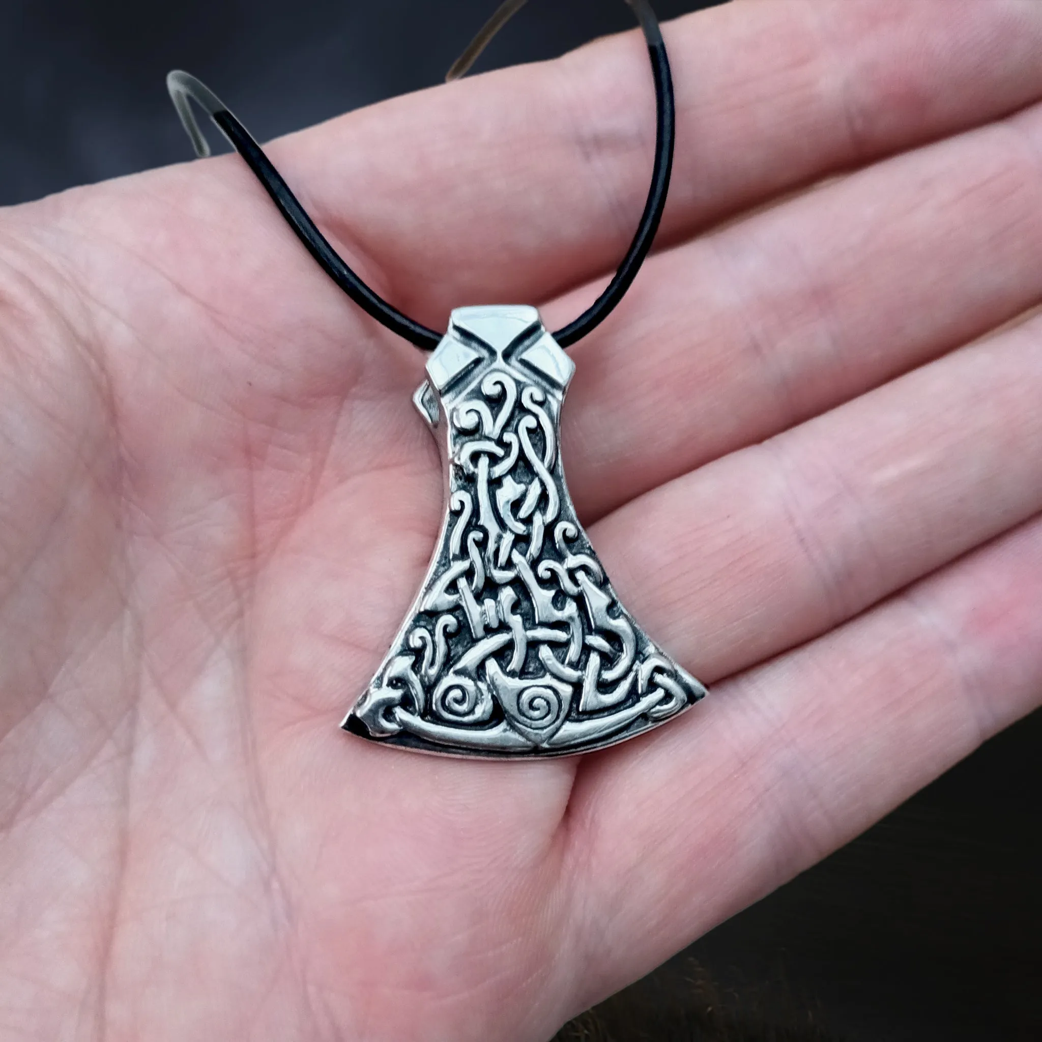 Silver Mammen Axe Head Viking Pendant