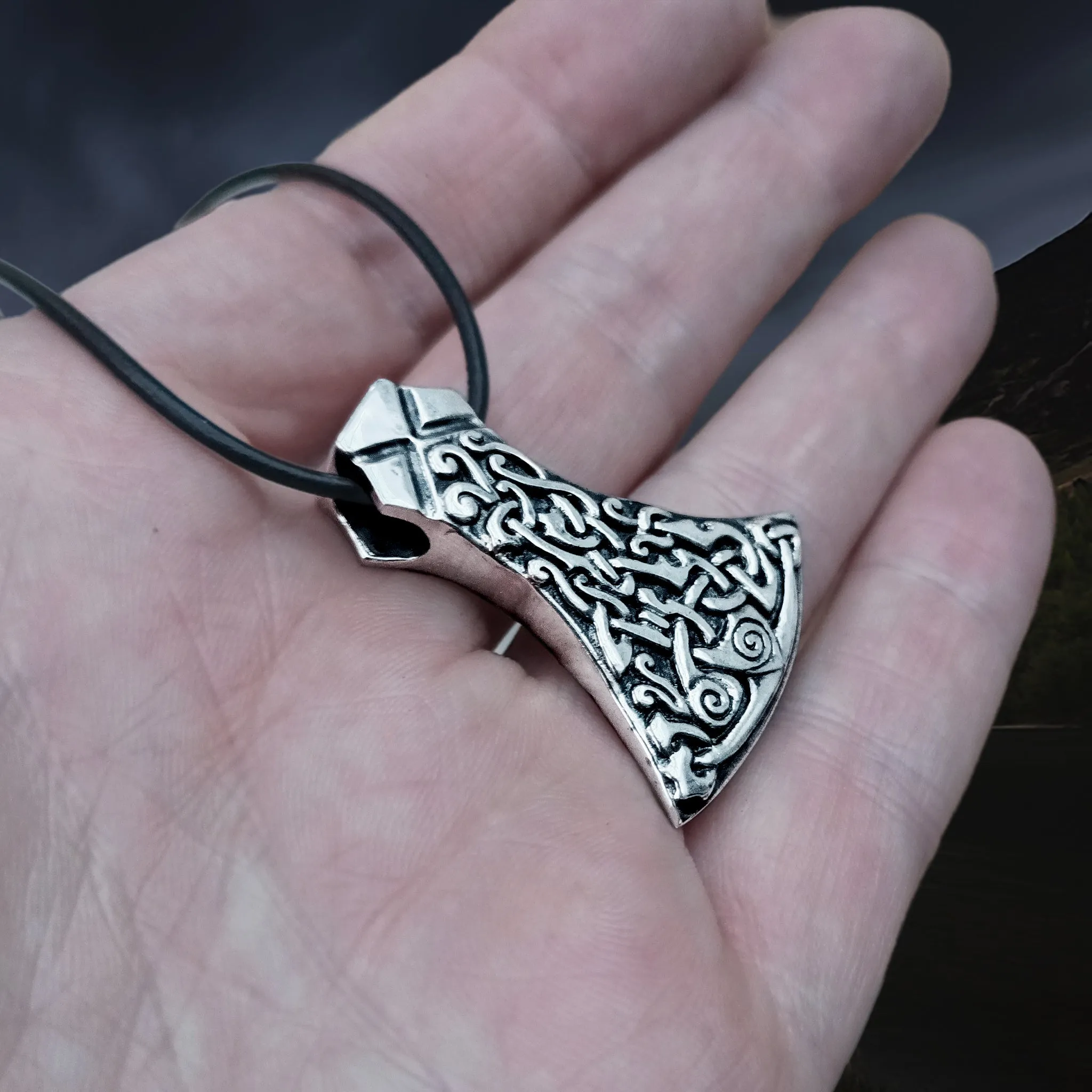 Silver Mammen Axe Head Viking Pendant