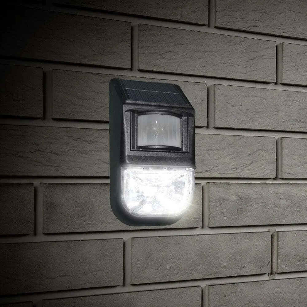 Solar-Powered Motion Sensor Light Single, Detects Motion, Rechargeable