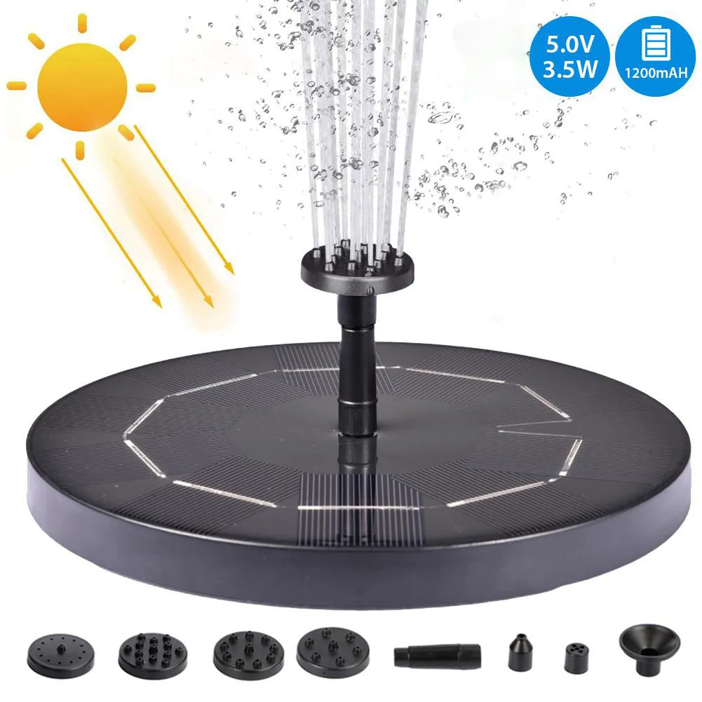 Solar Water Mercury Garden Miniature Portable Floating Fountain Pump For Garden Decoration