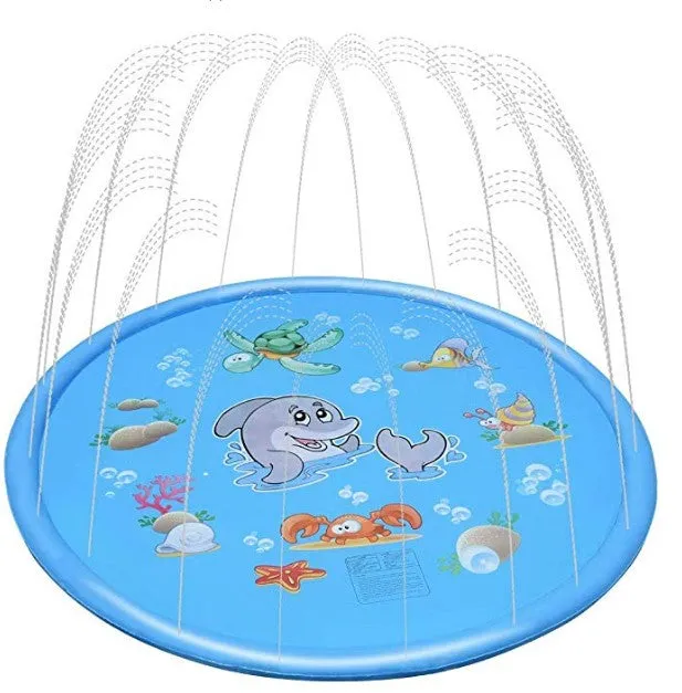 Sprinkler Inflatable Water Toys Outdoor Play Mat 150cm