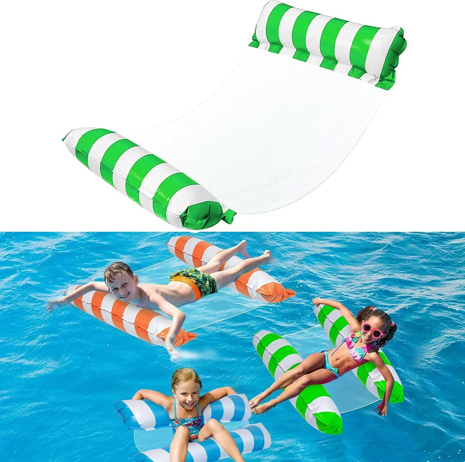 Swimming Pool Float Water Hammock-Green