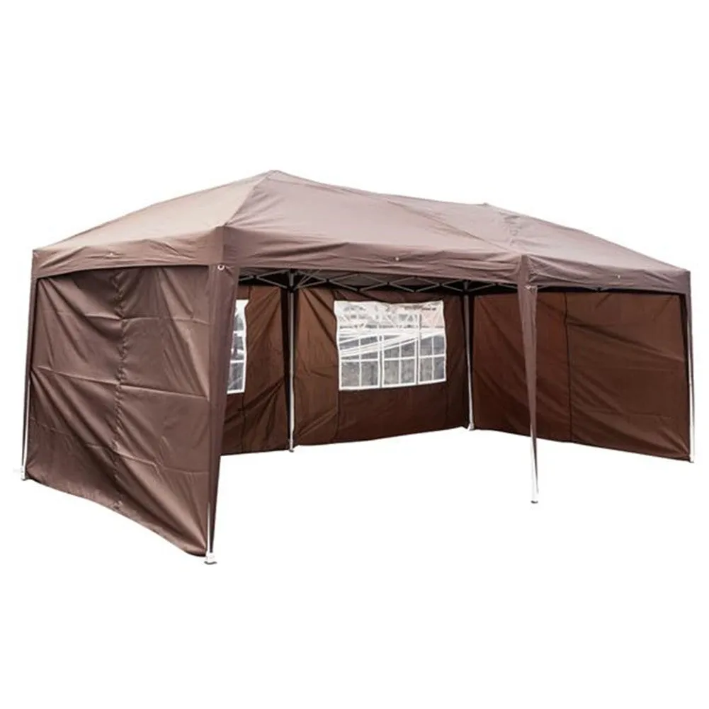 THBOXES 4 Sides Dark Coffee Color 2 Windows Right-angle Foldable Dark Brown