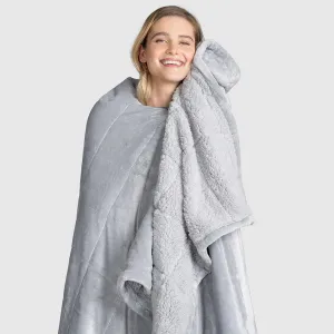 The Oodie Plush Light Grey Blanket ™