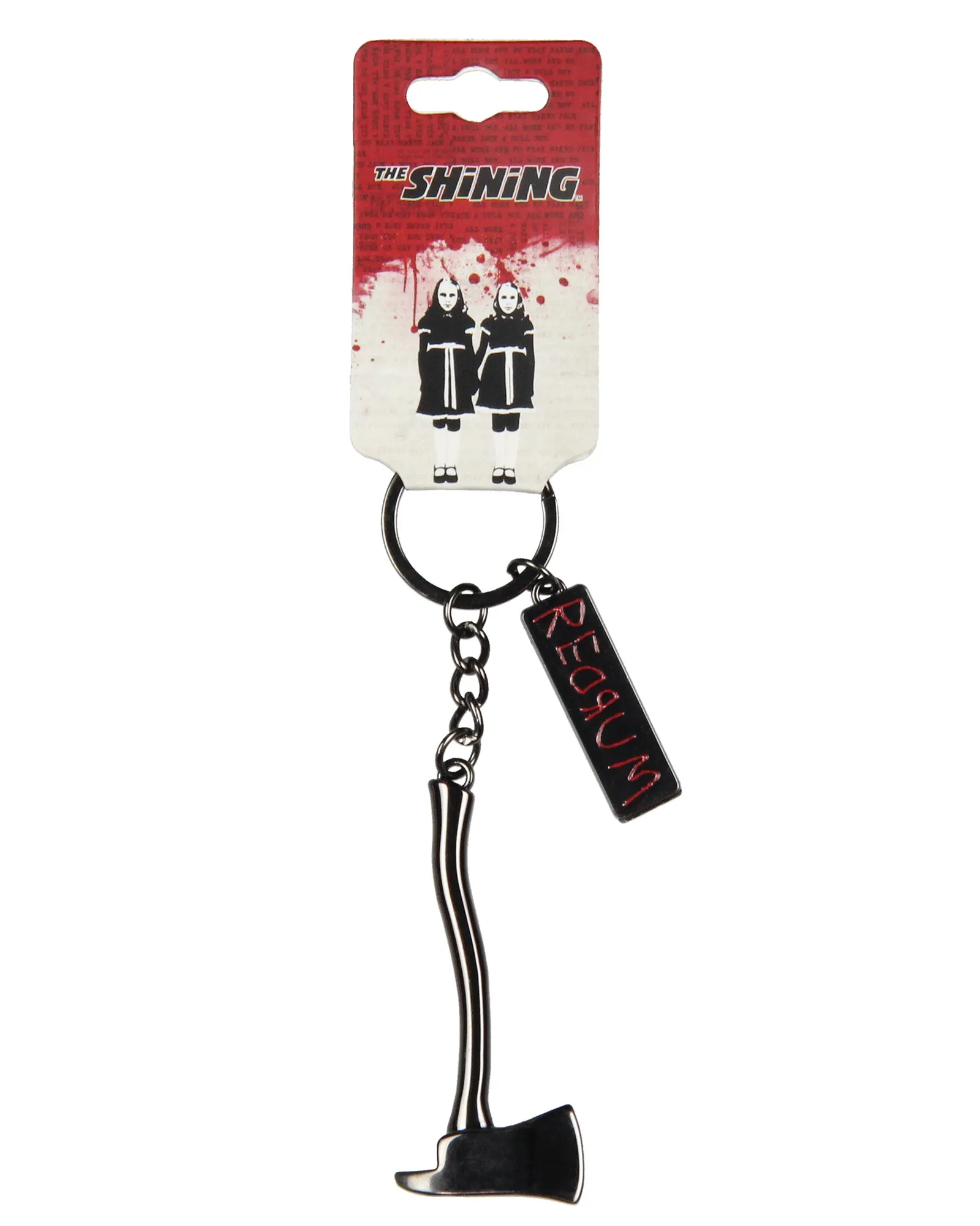 The Shining Movie Keychain Metal Axe Redrum Sign Accessory Keyring