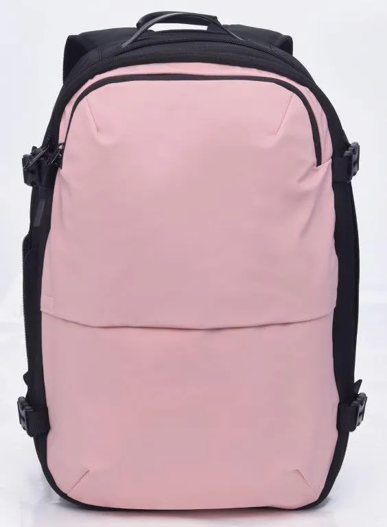 Travelite - Vacuum Compression Travel backpack 17.3in with pump - Pink