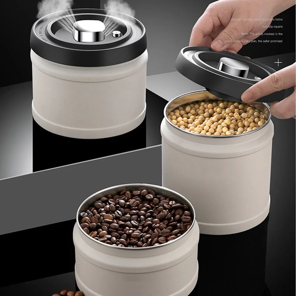 Vacuum Sealed Coffee/Food Storage Container-1100ML