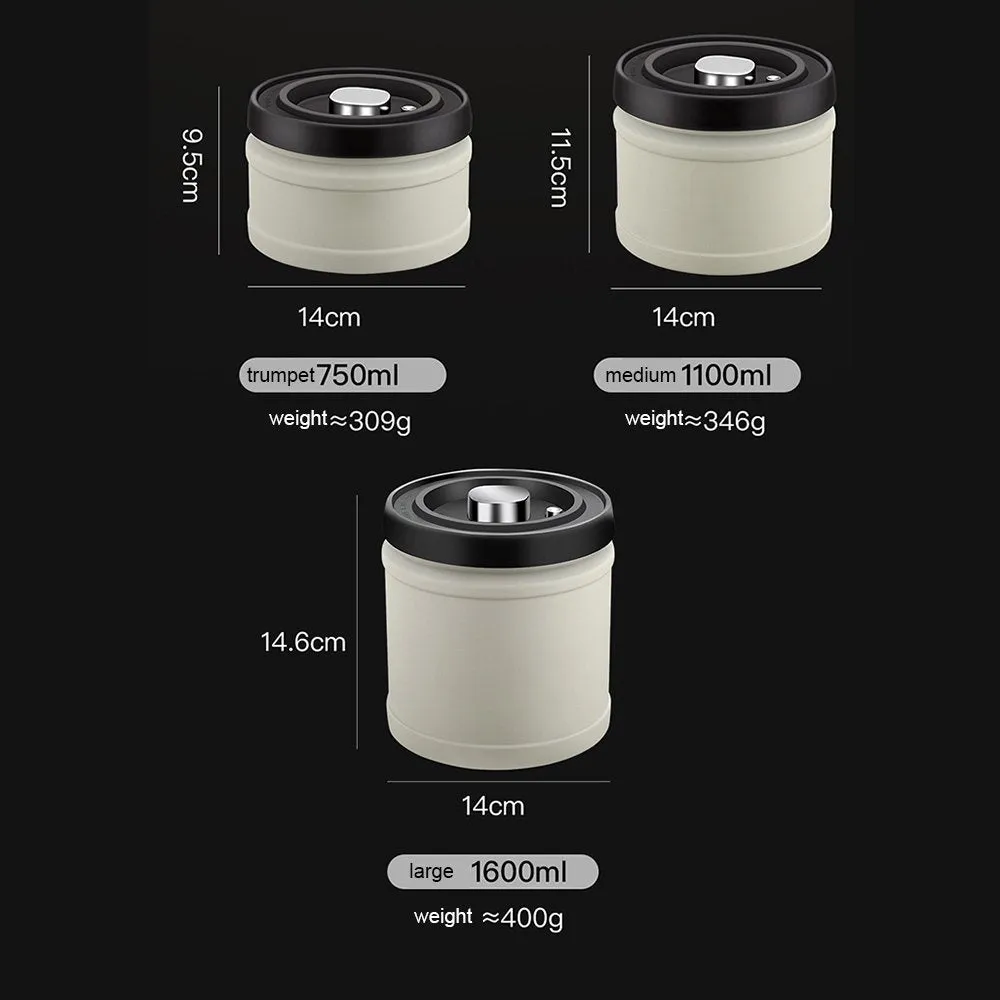 Vacuum Sealed Coffee/Food Storage Container-1100ML