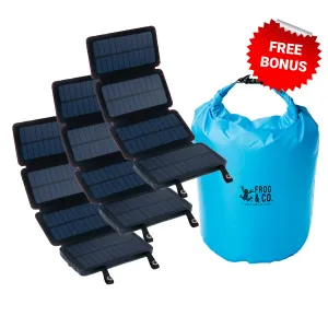 ZIPIFY - 3 QUADRAPRO SOLAR POWER BANKS   1 FREE BLUE DRY BAG